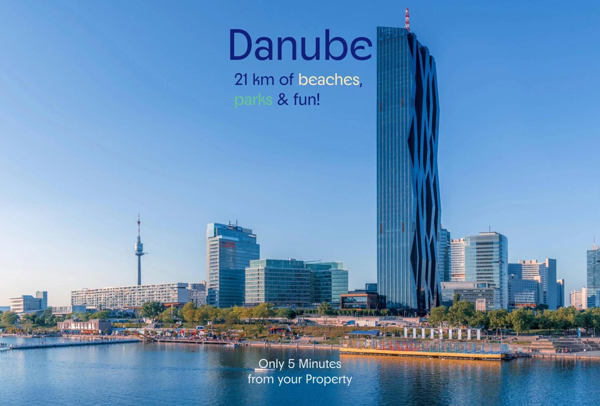 Joyful 2Br Shared Apt Near Millenium Tower & Danube River Viena Exterior foto